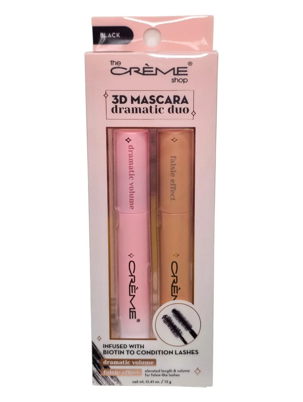 The Creme Shop 3D Mascara Dramatic Duo Set Of 2 Black Limited Edition Makeup